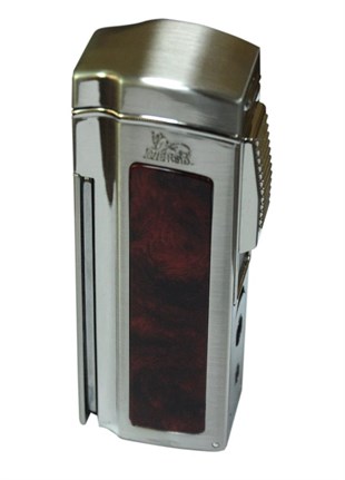 Lubinski Dört Torch Pürmüz Gümüş Masa Tipi Puro Çakmağı