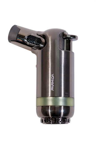 Parmida 3 Torch Pürmüz Gunmetal Masa Tipi Metal Puro Çakmağı