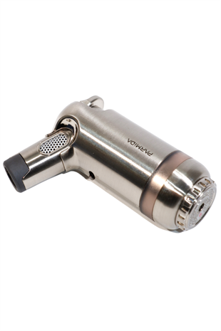 Parmida 3 Torch Pürmüz Gümüş Masa Tipi Metal Puro Çakmağı