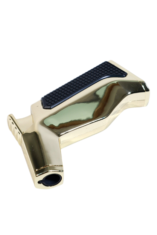 Parmida Tek Torch Pürmüz Siyah-Gold Masa Tipi Metal Puro Çakmağı