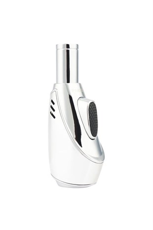 Parmida Tek Torch Pürmüz Masa Tipi Gümüş Çakmak