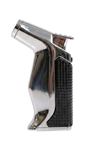 Parmida Tek Torch Pürmüz Gunmetal Masa Tipi Metal Puro Çakmağı