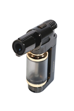 Parmida Tek Torch Pürmüz Gunmetal Masa Tipi Metal Puro Çakmağı