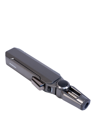Parmida Tek Torch Pürmüz Oynar Başlıklı Gunmetal Masa Tipi Metal Puro Çakmağı
