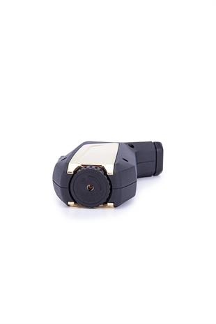 Parmida Tek Torch Pürmüz Mat Siyah-Gold Masa Tipi Puro Çakmağı