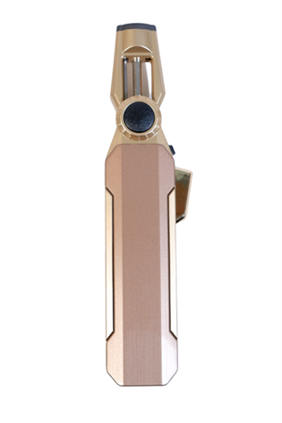 Parmida Tek Torch Pürmüz Oynar Başlıklı Gold Masa Tipi Metal Puro Çakmağı