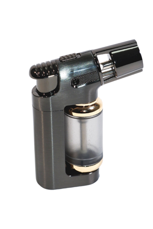 Parmida Tek Torch Pürmüz Gümüş Masa Tipi Metal Puro Çakmağı