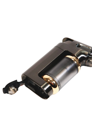 Parmida Tek Torch Pürmüz Gunmetal Masa Tipi Metal Puro Çakmağı