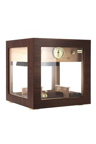 Adorini Cube Walnut Humidor Puro Kutusu