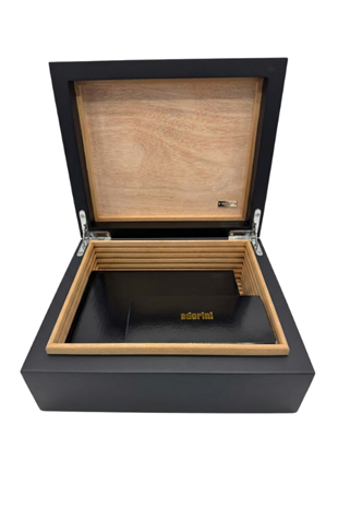 Adorini Cedro Siyah Humidor Puro Kutusu