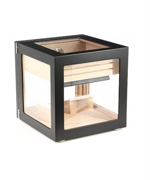 Adorini Cube Siyah Humidor Puro Kutusu