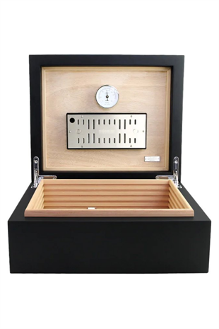 Adorini Torino Deluxe Siyah Sedir Humidor Puro Kutusu