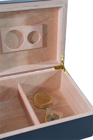 Cohiba Sarı-Siyah Nokta Desenli Sedir Humidor Puro Kutusu