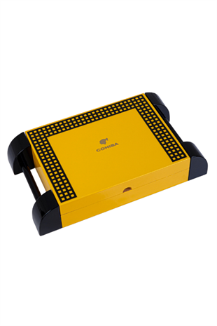 Cohiba Sarı Nokta Desenli Sedir Humidor Puro Kutusu