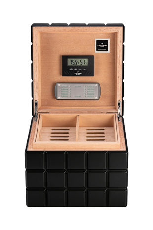 Colibri Heritage Cube Siyah Sedir Humidor Puro Kutusu