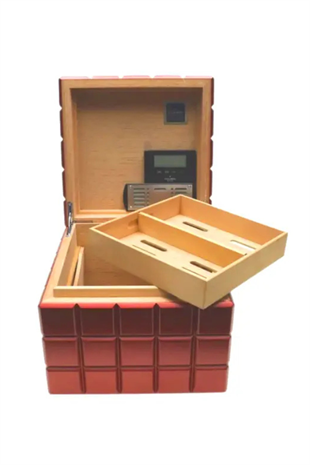 Colibri Heritage Cube Kırmızı Sedir Humidor Puro Kutusu