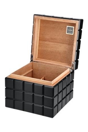 Colibri Heritage Cube Siyah Sedir Humidor Puro Kutusu