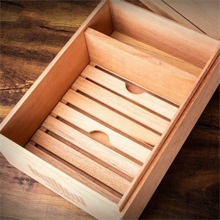 Lubinski Yeni Seri Simple Dolap İçi Humidor Puro Kutusu 50s