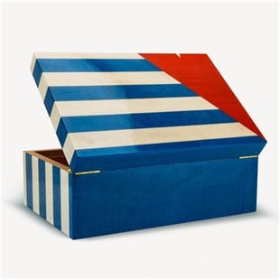 Lubinski Cedar Puro Kutusu Humidor Cuba Flag 50s