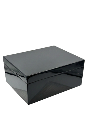 PremiumQuality Porto Alegre Siyah Sedir Humidor Puro Kutusu