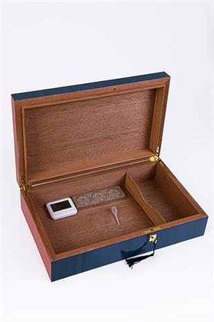 PremiumQuality Cuban Flag Sedir Humidor Puro Kutusu