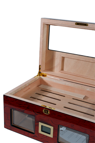 PremiumQuality Lince Kırmızı Sedir Humidor Puro Kutusu