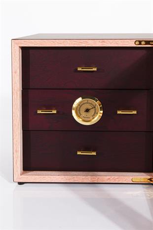 San Juan 3 Çekmeceli Sedir Humidor Puro Kutusu