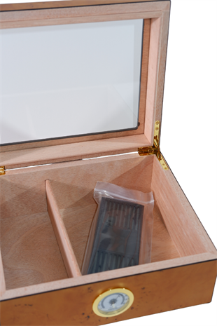 PremiumQuality Reina Taba Desenli Sedir Humidor Puro Kutusu