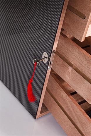 Clorinda 3 Çekmeceli Sedir Humidor Puro Kutusu