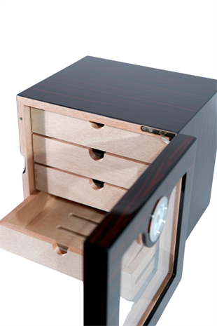 PremiumQuality Bellavista Kahverengi Sedir Humidor Puro Kutusu