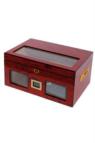 PremiumQuality Lince Kırmızı Sedir Humidor Puro Kutusu
