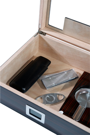 PremiumQuality Laureles Kahverengi Sedir Humidor Puro Seti