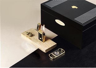 S.T. Dupont Cohiba Behike Siyah Humidor Puro Kutusu 1311