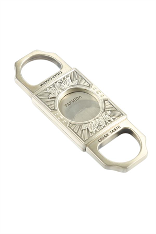 Parmida Gümüş İşlemeli Metal Puro Makası Kesici