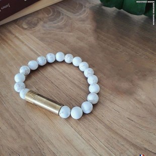 Les Fines Lames Punch Bileklik Brass Magnezit - M