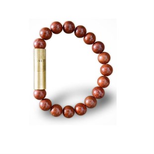 Les Fines Lames Punch Bileklik Brass Kırmızı Jasper - L