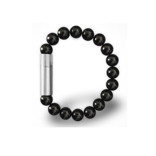 Les Fines Lames Punch Bileklik Steel Oniks - S