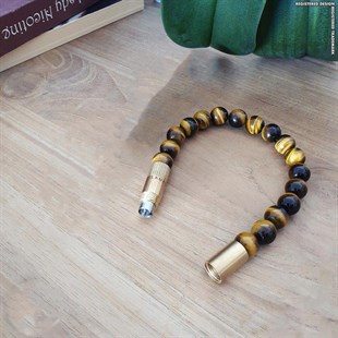 Les Fines Lames Puro Kesici Punch Brass Tiger Eye - L