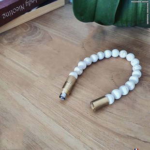 Les Fines Lames Punch Bileklik Brass Magnezit - S