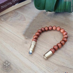 Les Fines Lames Punch Bileklik Brass Kırmızı Jasper - S