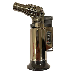 PREMİUM QUALİTY TEK Torch Pürmüz GUNMETAL MASA TİPİ PURO ÇAKMAK