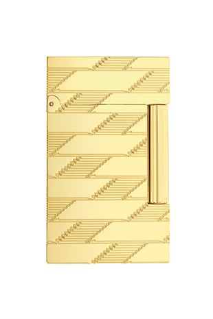 S.T. Dupont Line 2 Cling 1872 Monogram Gold Puro Çakmağı 16178