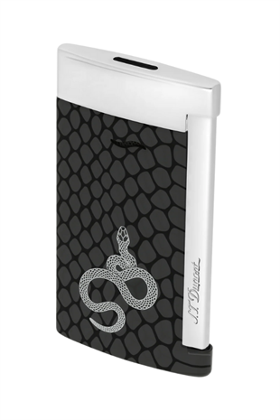 S.T. Dupont Lacquered Slim 7 Siyah Puro Çakmağı 27076