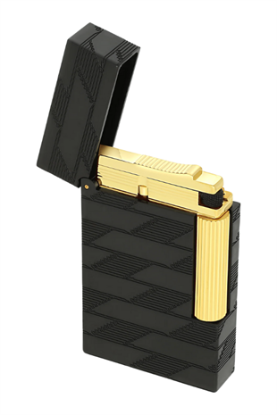 S.T. Dupont Line 2 Cling 1872 Monogram Black Puro Çakmağı 16179