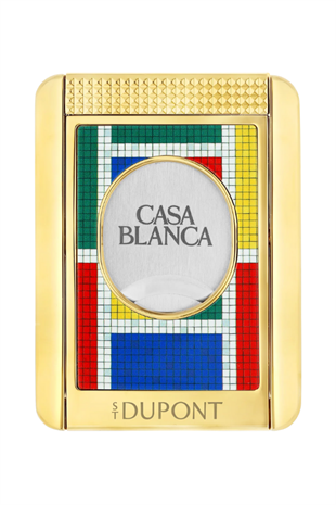 S.T. Dupont Casablanca Mozaik Desenli Puro Makası Kesici & Puro Standı 3432