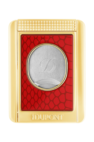 S.T. Dupont Kırmızı Puro Makası Kesici & Puro Standı 3475