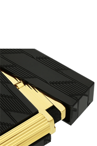 S.T. Dupont Line 2 Cling 1872 Monogram Black Puro Çakmağı 16179