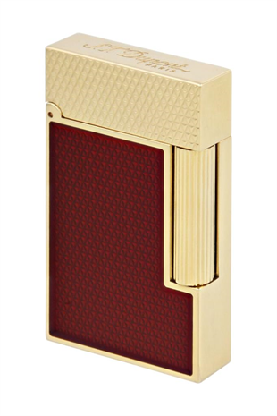 S.T. Dupont Ligne 2 Red Lacquer Guilloche Puro Çakmağı C16616
