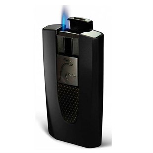 Tonino Lamborghini Tek Torch Pürmüz Mat Siyah Puro Çakmağı