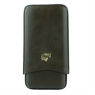 Cohiba Kahverengi Deri 3lü Puro Kılıfı